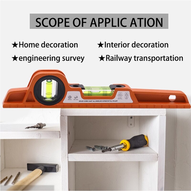 High Precision Level Magnetic Levelling Instrument Ruler Bubble Horizontal Vertical Balance Rustproof Measuring Tool