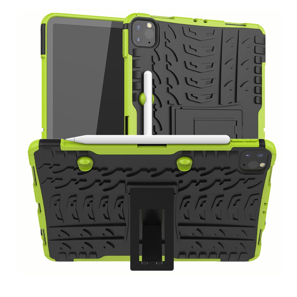 Case Cover For Apple IPAD PRO 11 Hybrid Rugged Hard Rubber PC Stand Case Cover for IPAD PRO 11 inch protective case: Green 