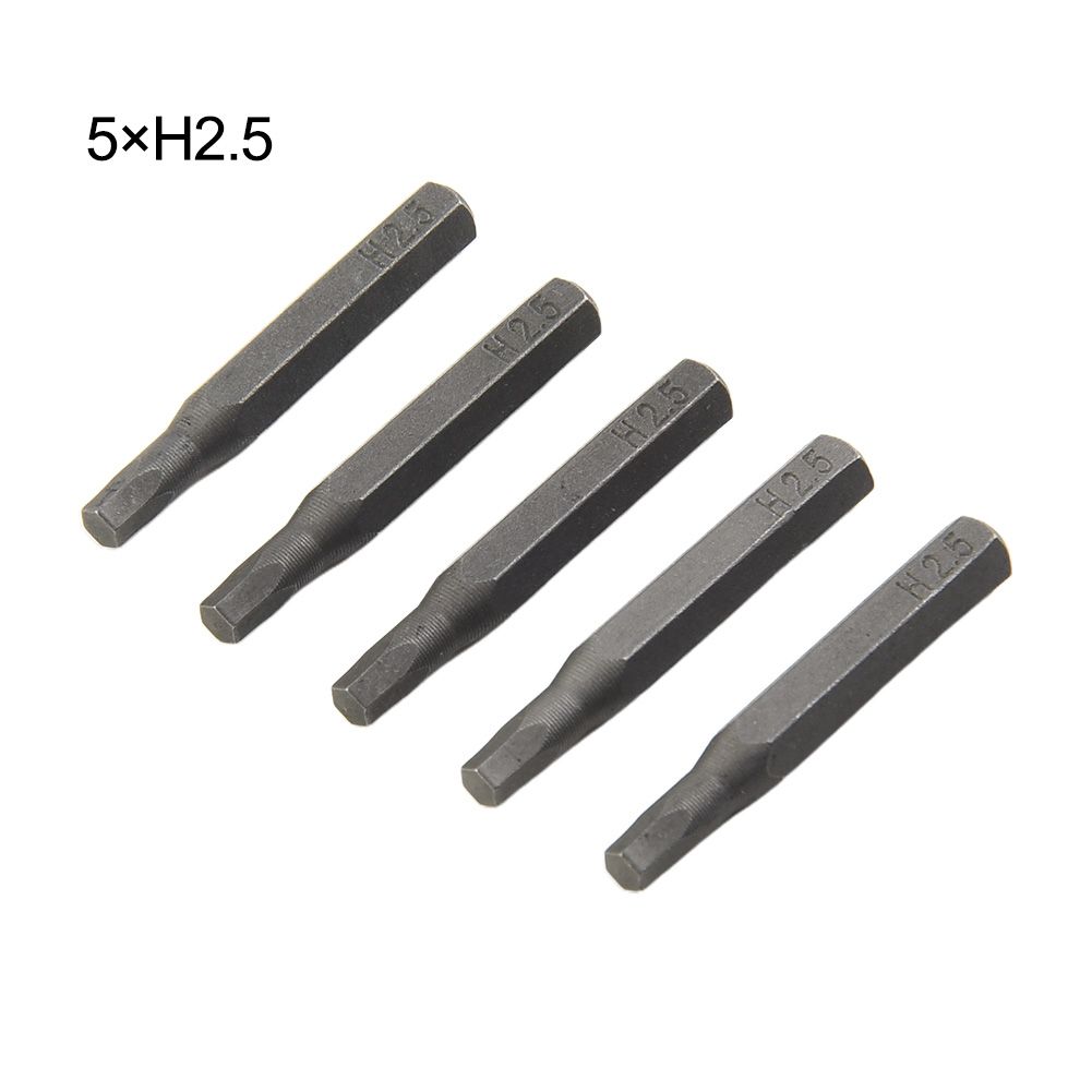 Embout de tournevis H4 × 28mm, petit embout de tournevis hexagonal H0.7 H0.9 H1.5 H3 H4 4mm, tige hexagonale, outil d'équipement de vis pour l'industrie du meuble 5 pièces: green