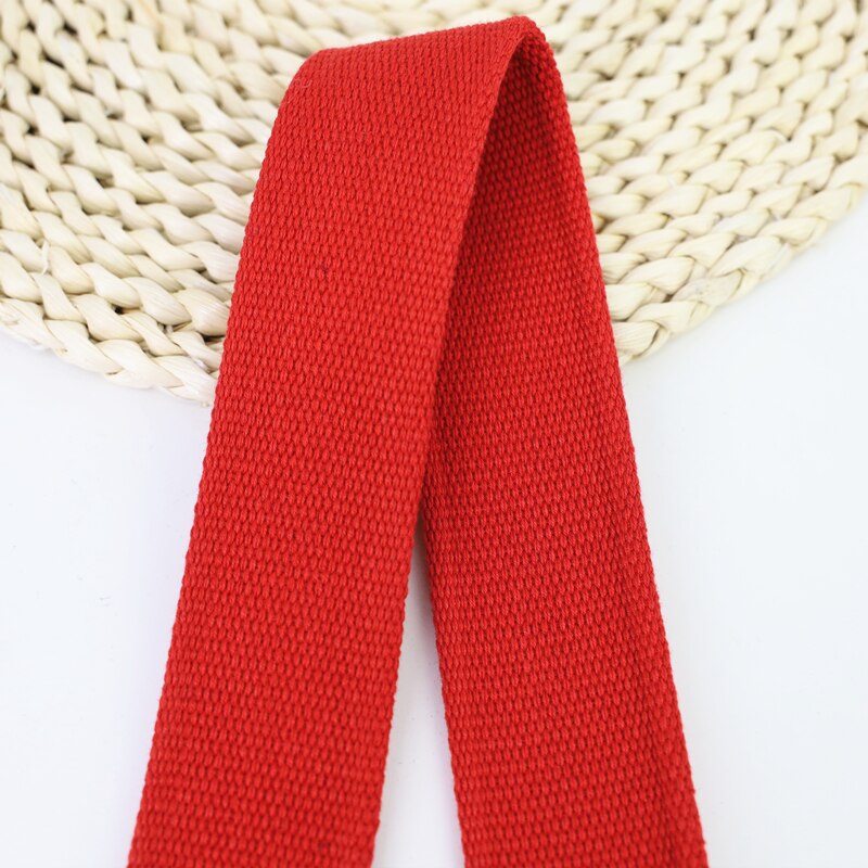 2 Meter 4.5cmWidth Thick Polyester Cotton Webbing Bag Straps Belt Sling Seat belt webbing Very Strong Thickness 2.2mm: red