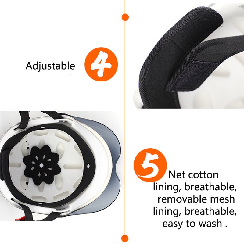 Safety Motorcycle Helmet Scooter Bike Open Face Half Baseball Cap Anti-UV Safety Hard Hat Motocross Helmet Multiple Color
