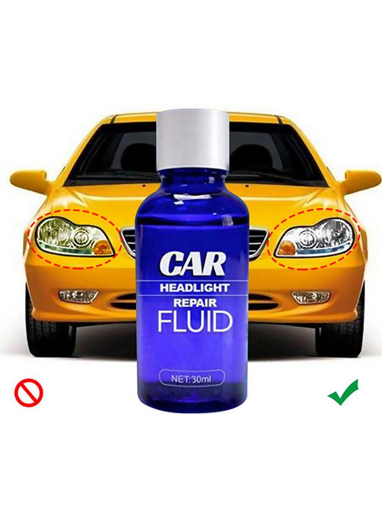 Bil forlygte ridsefjerner hurtig uv beskyttelse bil lys renere bil forlygte restaurering kit 30ml lampe vedligeholdelse