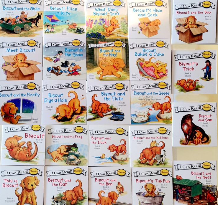 24 bøger kiks serie fonik engelske billedbøger "jeg kan læse" børn uddannelse legetøj til børn lommelæse bog alder 0-6
