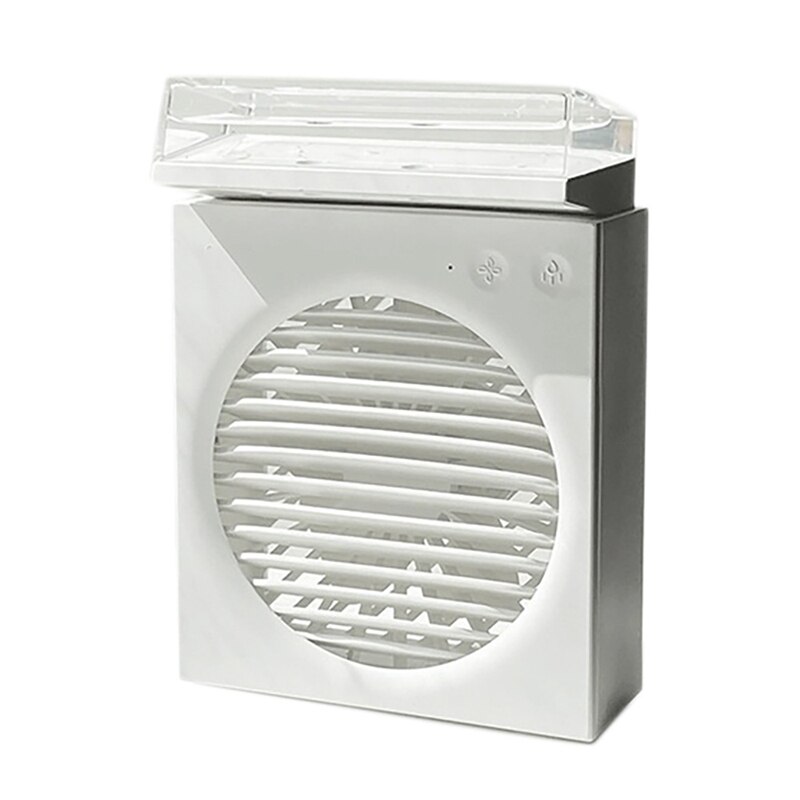 Draagbare Airconditioner Ventilator Persoonlijke Airconditioner Koeler Met Koelkast 4 Speed Mini Airconditioner Ventilator: White