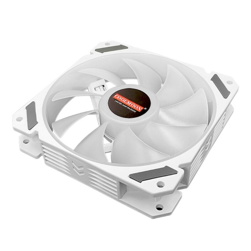 Coolmoon 120mm PWM ARGB PC Case Fan Quiet 4 Pin RGB Cooling Fan for CPU Computer