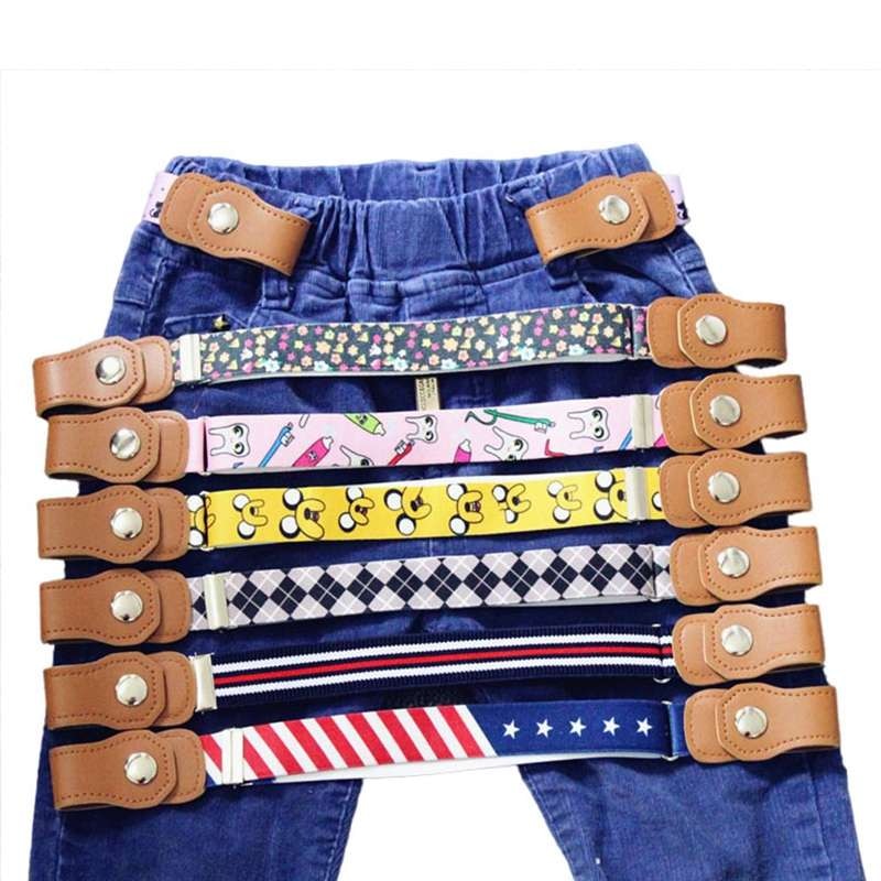 Child Buckle-Free Elastic Belt No Buckle Stretch Belt For Kids Toddlers Adjustable Boys And Girl`s Belts For Jeans Pants