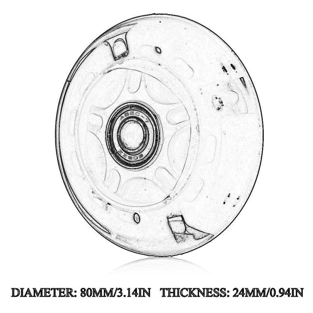 Micro Mini Scooter Wheel Flashing LED Lights Scooter Wheel Bearings 100mm Skate Wheels 100Mm Led Flash