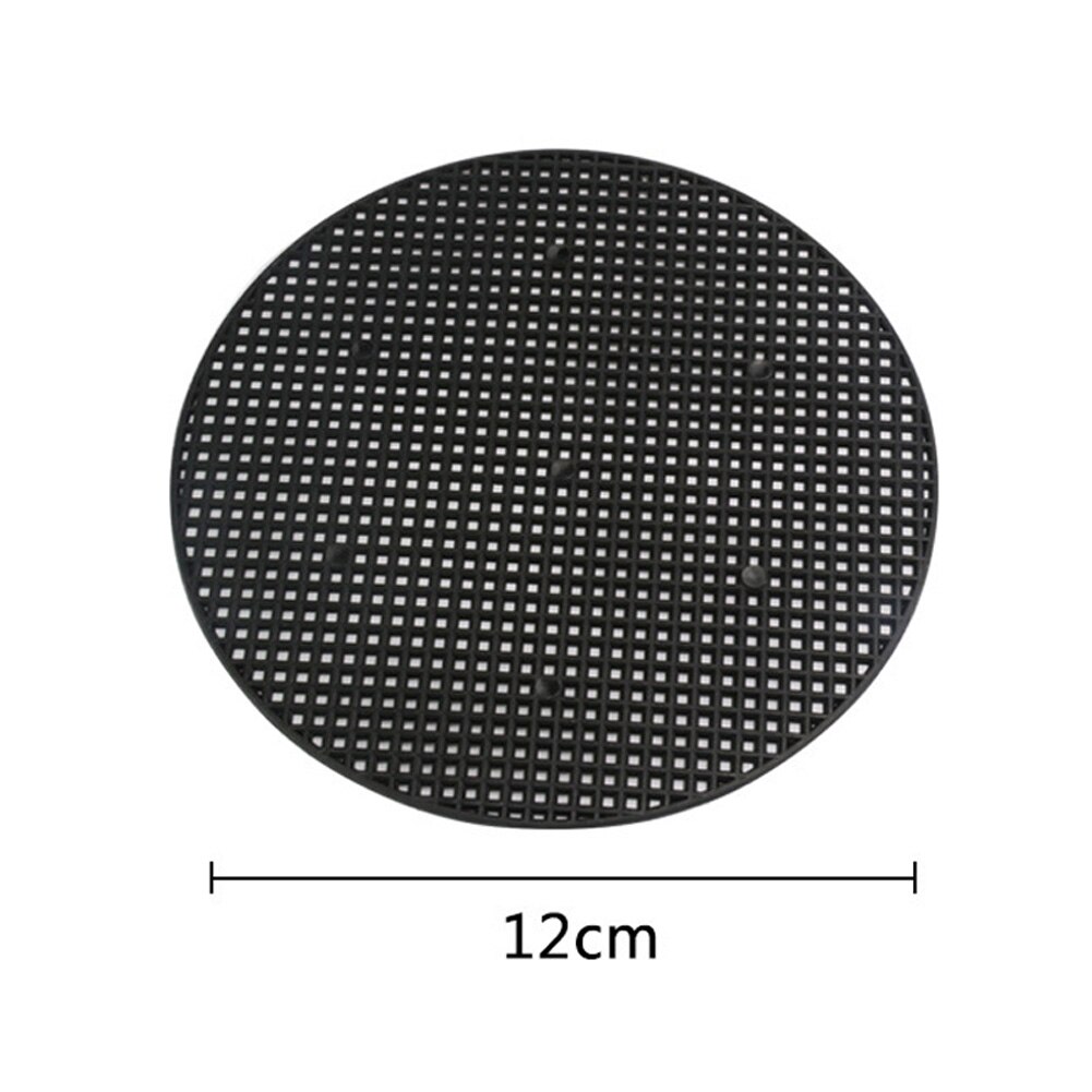 Plastic Flower Pot Bottom Hole Mesh Potted Plant Prevent Soil Loss Net Tools Black DTT88: Round 12cm