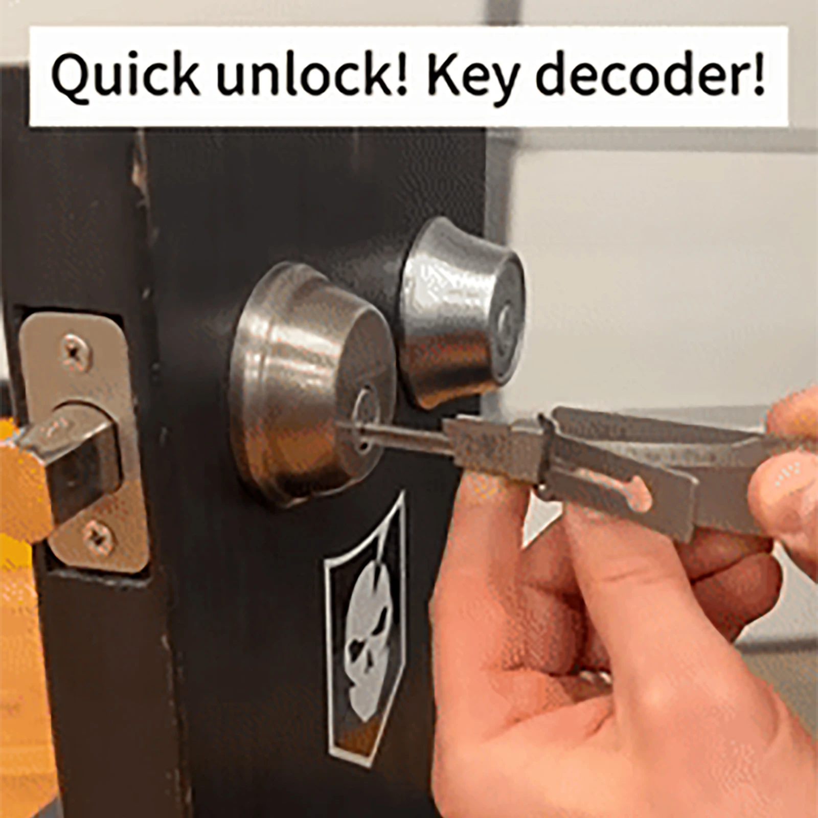 Stainless Steel SS001 Lock Key Precision Hook & Pick 2 in 1 Kit Hooking Tool Maintenance Repair Set Unlocking Engineering Car