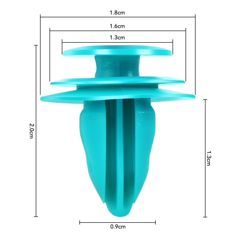 50 sztuk 9mm Auto części klipy zapięcia dla Tesla Model S Tesla Model 3 X Y