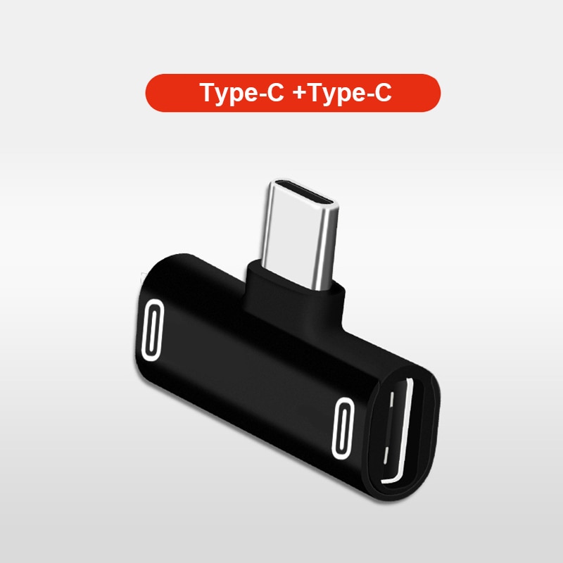 3 In 1 Type-C Adapter Splitter USB Type C Charging Cable Charger Earphone Converter for Xiaomi Huawei Redmi Headphone Adapter