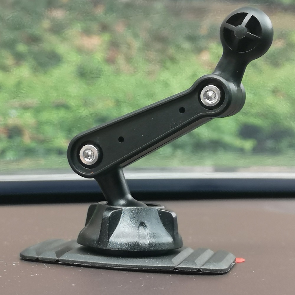 iBudim Upgrade Double 360 Rotation Car Dashboard Cellphone Holder Sticker Base 17mm Ball Head Car Phone Mount Accessories