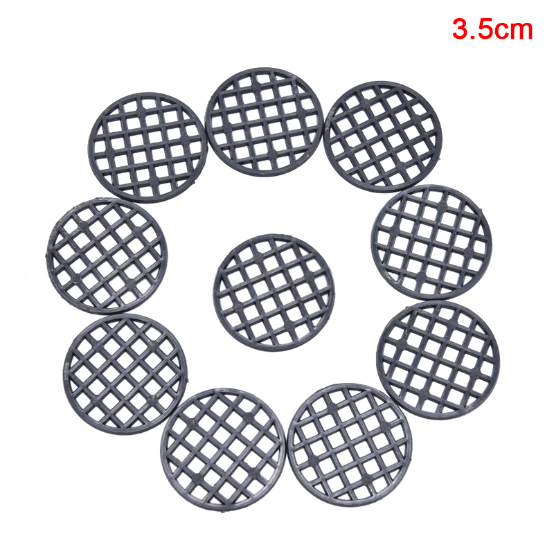 10Pcs Ronde Bloempot Mesh Pad Ademend Lekvrij Bodem Rooster Mat Met Drainage Gat Bescherming Duurzaam Bonsai Thuis: 3.5cm