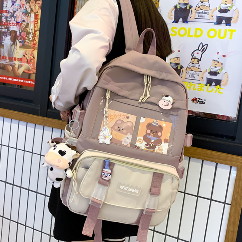 mode vrouwen rugzak kawaii canvas vrijetijdstas rugzak boekentas voor tiener meisje schooltas laptop mochila