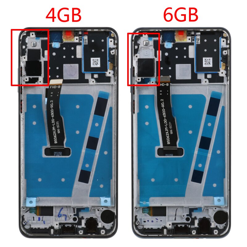 6.15 "lcd original com moldura para huawei p30 lite tela lcd para huawei p30 lite tela nova 4e MAR-LX1 lx2 al01