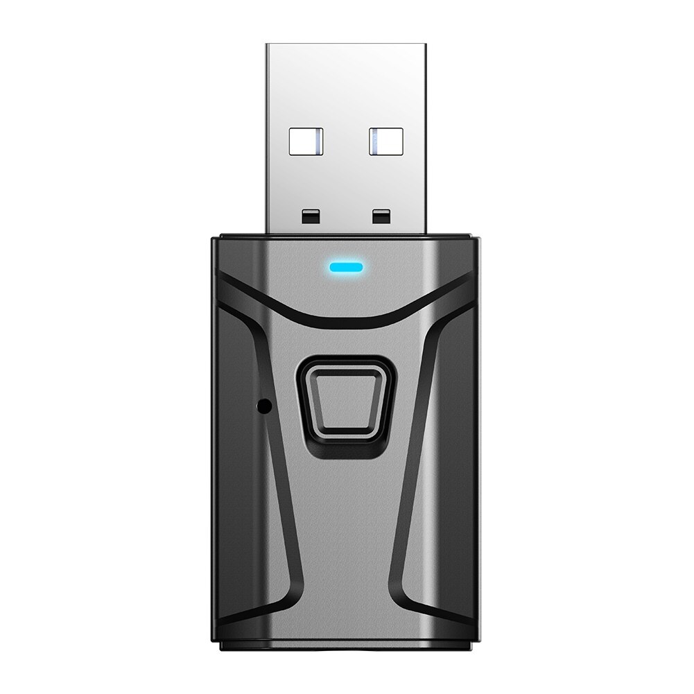 Receptor de Bluetooth inalámbrico, adaptador compatible con USB 5,0, 3,5mm, para PC, ordenador, Mini transmisor de Bluetooth de música