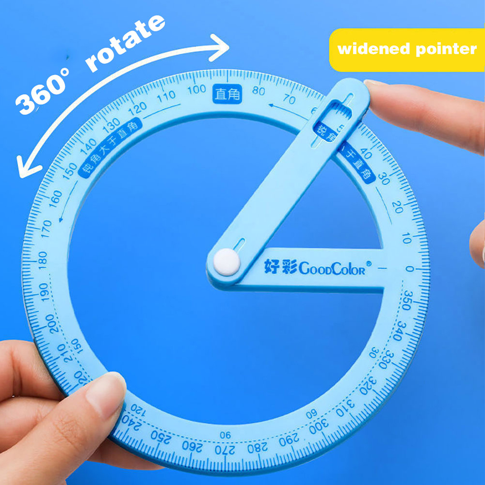 360 graden wijzer gradenboog liniaal meetinstrument multifunctionele activiteit hoekzoeker leermiddelen kantoor schoolbenodigdheden