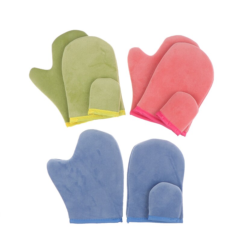 3 st/set kroppsrengöringshandske självbrunare återanvändbara body self tan applikator solningshandskar
