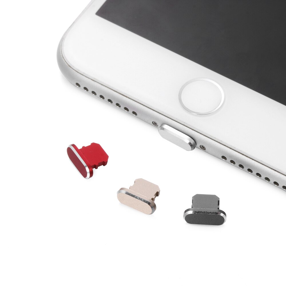 3.5Mm Jack Koptelefoon Jack Stofdichte Ios Poort Opladen Stof Plug Voor Iphone Xs Max X 8 7 6 Metalen stofdicht Sim-kaart Pin Stopper