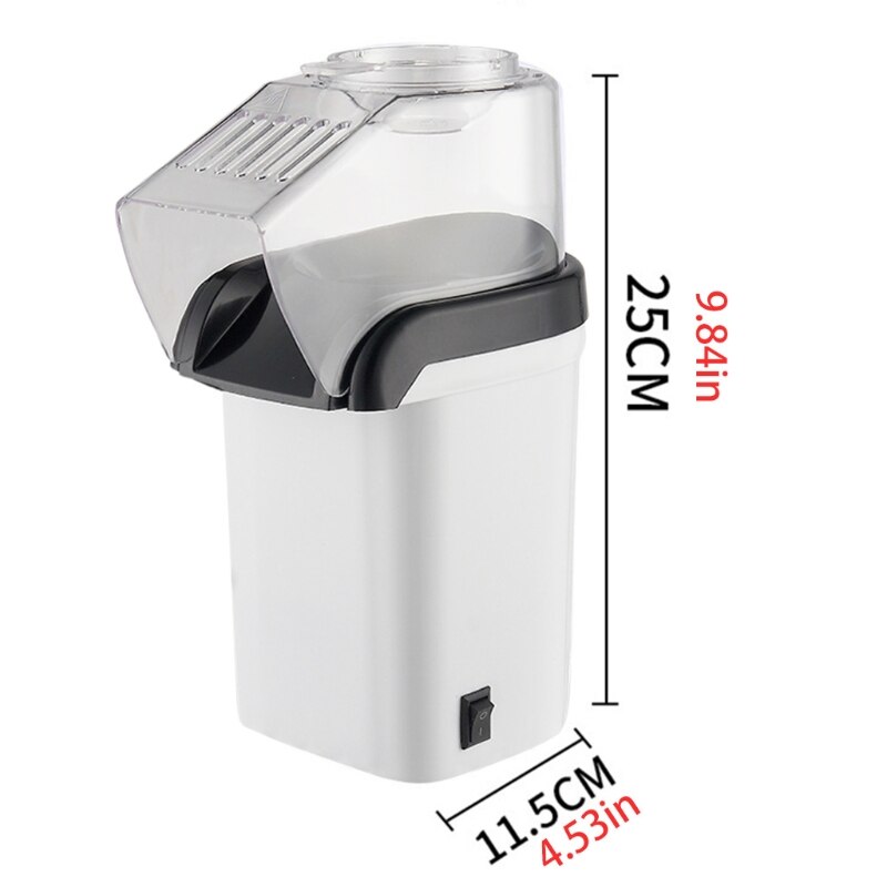 1200w elektrisk luft popper maker automatisk mini popcorn maskin oljefri   x7xa