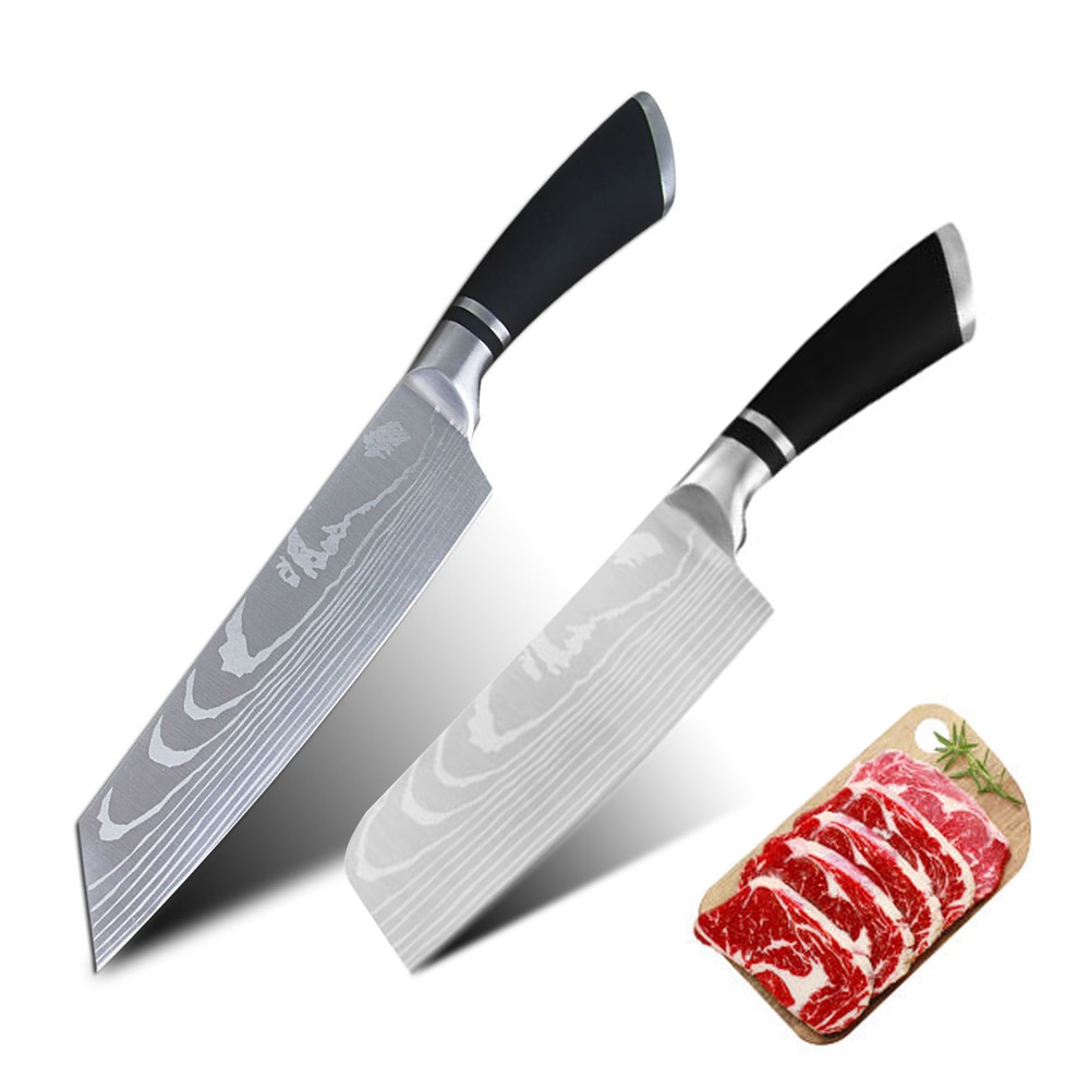 Kitchen Knife Chef Knife 8 Inch Pro Japanese Chef's Nakiri Knife Stainless Steel Santoku Meat Cleaver Beef knife With Cover