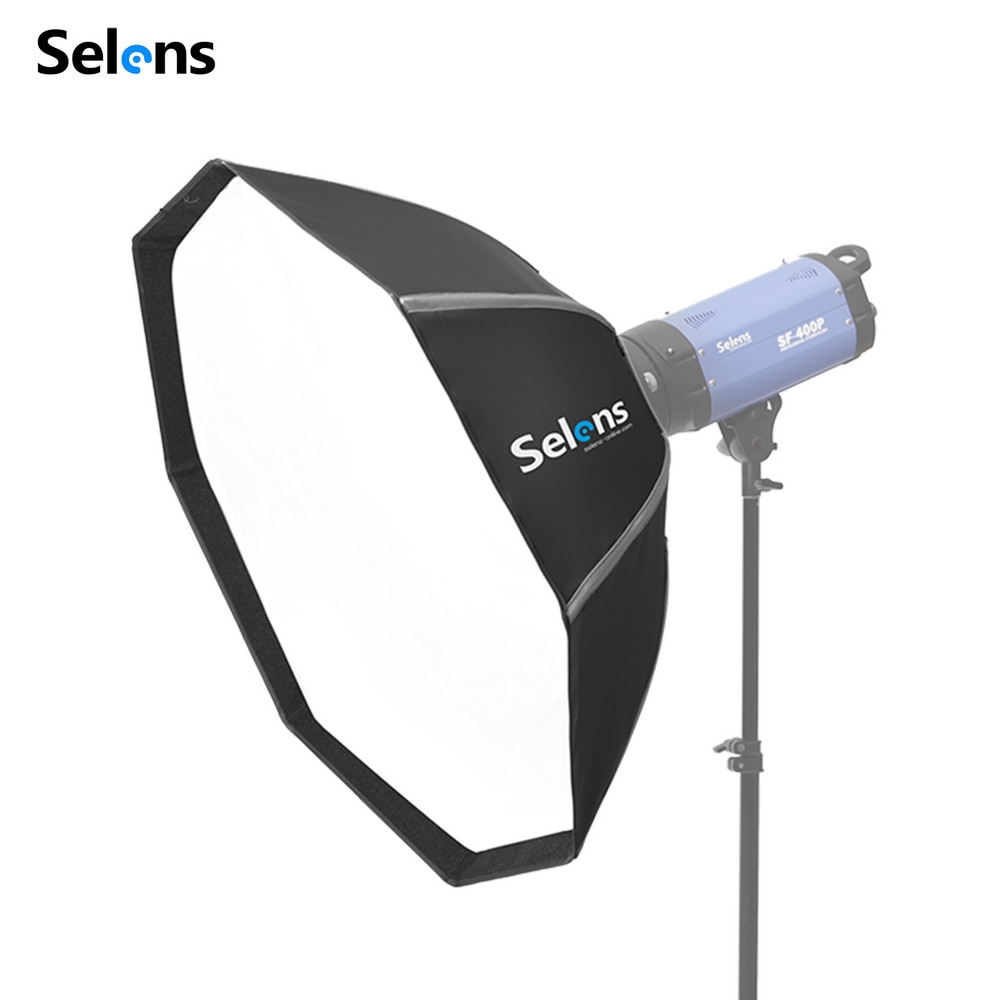 Selens 80cm Portable Flash Outdoor Octagon Umbrella Softbox for Godox V860II TT600 Yongnuo YN560 IV TR-988 Speedlite Soft Box