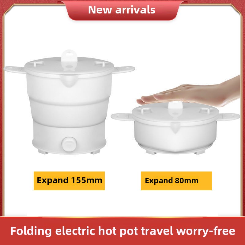 Multi Portable Foldable Silicone Pot For Travel 220V Kettle Electric Cook Pot Water Boiler Camping Folding Electric Pot