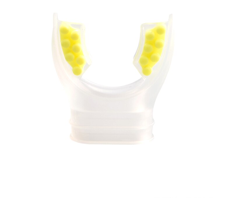 Embout thermoplastique fabriquable de plongée équipement de plongée en apnée pour adulte deuxième étape régulateur plongée surf accessoires: transparent  yellow