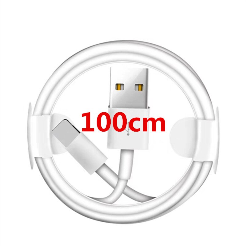 USB Kabel für iPhone Xs Max Xr Xs X 8 7 6s plus 5s 2M Schnelle Ladegerät kabel für iPad Air Mini iPod Touch Weiß 5V 1A Wand ladegerät: 1m cable