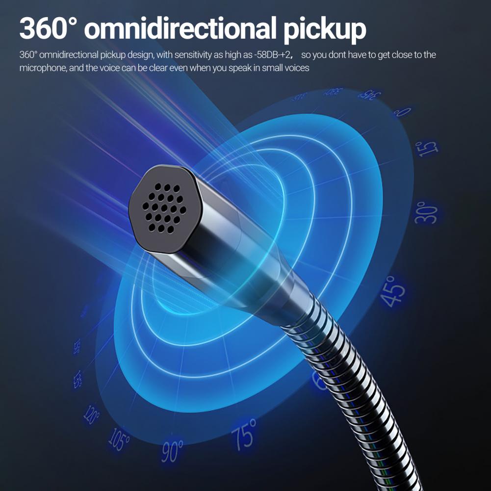 Computer Microphone RGB Lighting USB Wired Microphone for Laptop PC Condenser Microphone Desktop Microphone microfone микрофон