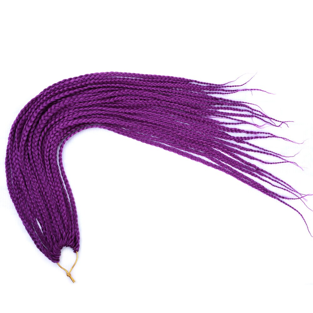 22inch Box Braids 22Strands Senegalese Twist Braids Crochet Hair Extensions Ombre Colors 3S Crochet Braiding Hair: A35