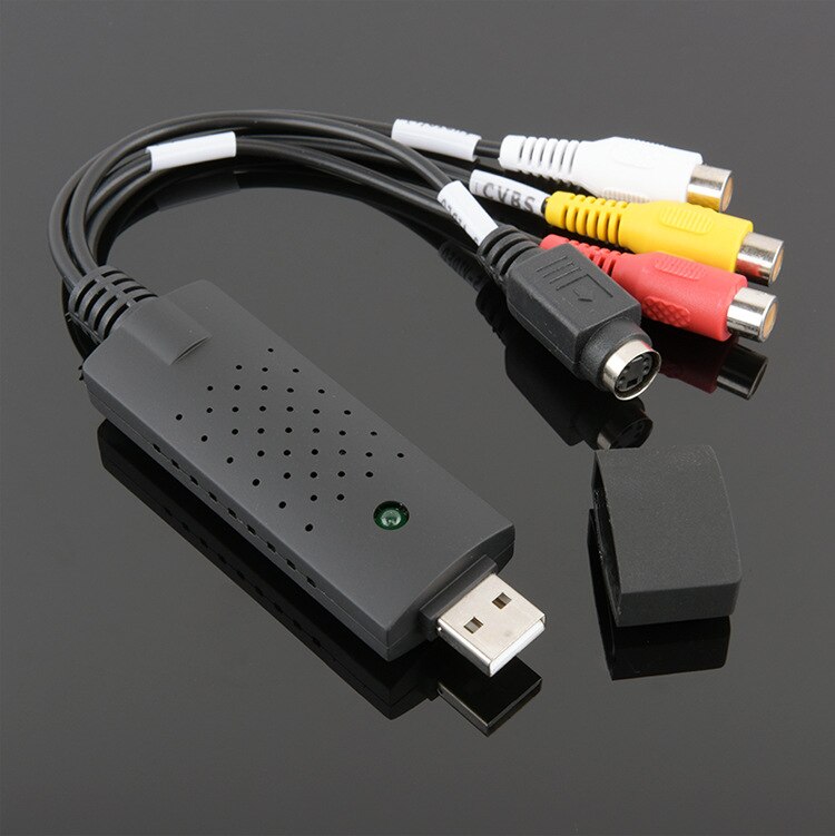 USB 2.0 Video Adapter with Audio Capture Card TV DVD VHS Video DVR Capture with Audio