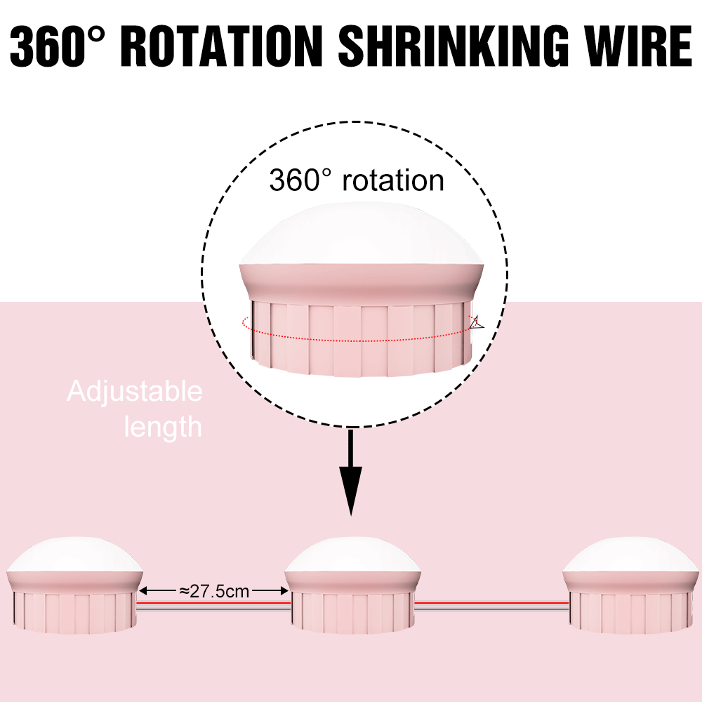 LED Makeup Mirror Lamp USB Bathroom Dressing Table Light Bulb Dimmable Hollywood Vanity Mirror Lamp For Home Decoration Lighting