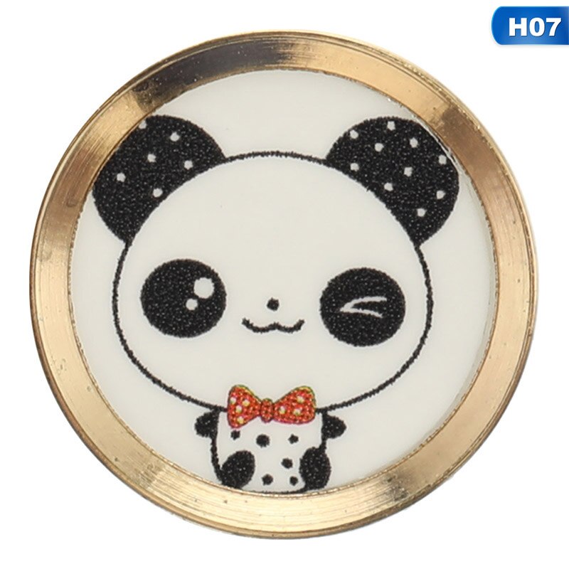 For IPhone 5 6 6S 7 8 Plus For Ipad Air Mini Fingerprint Identification Keypad Cartoon Cute Touch Home Button Sticker: H07