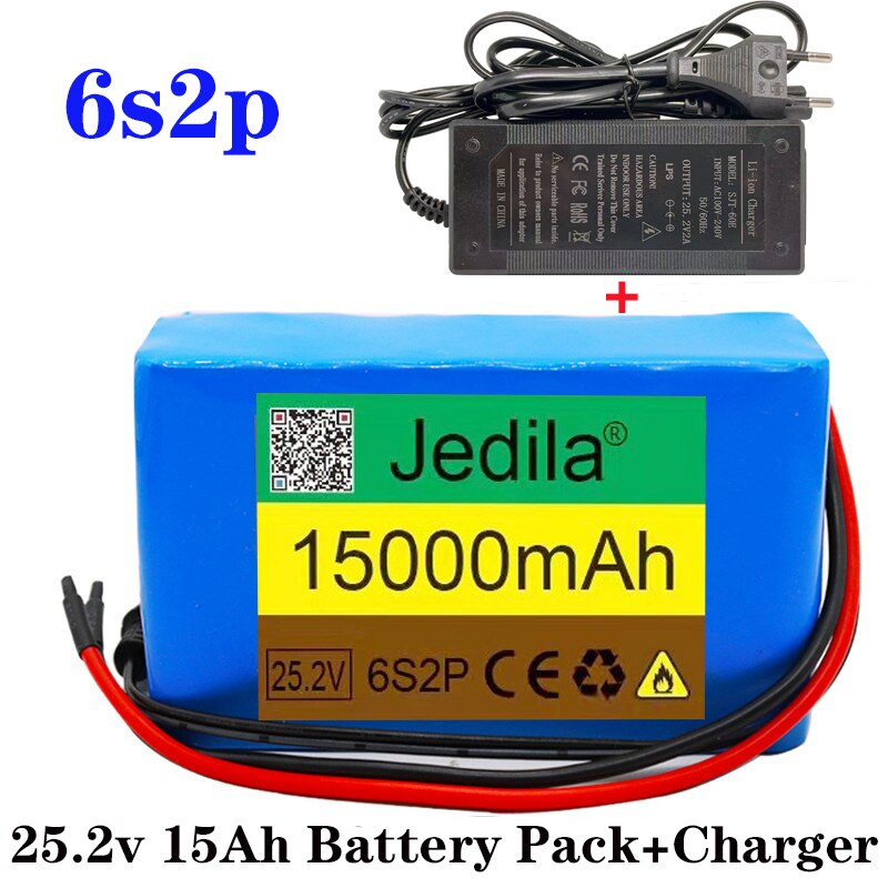 6 s2p 24v 11.6ah 12,0 Lithium-Ionen-Akku 25,2 V 12000mAh Lithium-Ionen-Akku mit BMS-Ladegerät