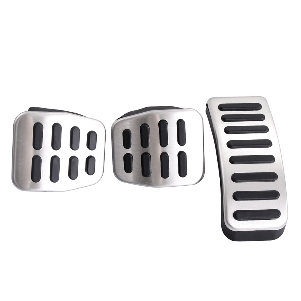 Stainless Steel Gas Brake Pedal MT/AT Pedal cover For Seat Ibiza 6K 6L 6J Skoda Fabia VW Polo 9N 6R Bora Golf MK4 IV: MT