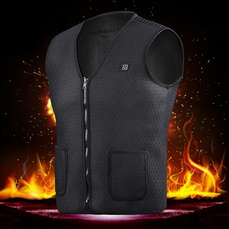 Outdoor Usb Infrarood Verwarming Vest Jas Mannen Vrouwen Winter Flexibele Elektrische Thermische Kleding Vest Vissen Wandelen Vest Sets