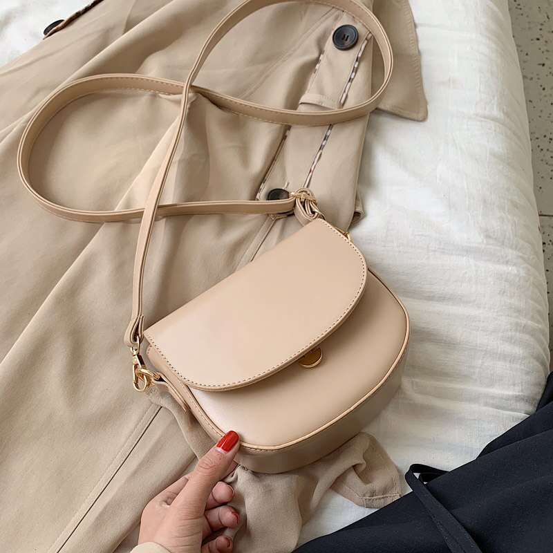 Vrouwelijke Toevallige Zak Draagbare Schoudertas PU Lederen Phone Coin Bag Trend Handtas Vrouwen Crossbody Tas voor Meisjes: Khaki