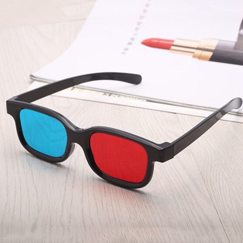 Hd Virtual Reality Bril 3D Bril Rood Blauw Lens Virtual Reality Voor Video Movie Games Anaglyph Plastic Stijl 3D bril