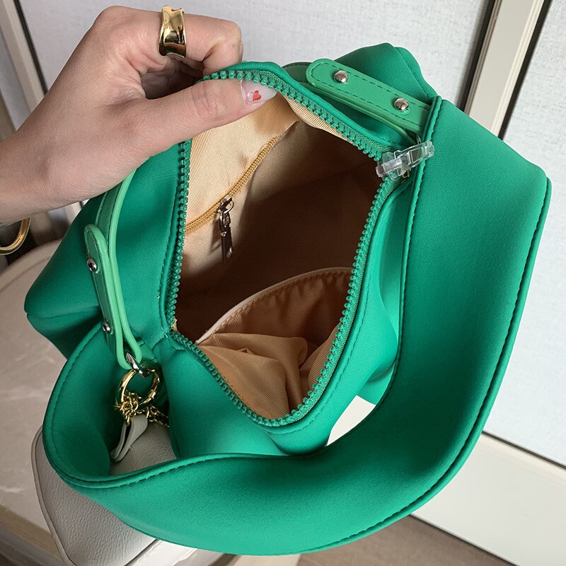 Mode Zachte Neopreen Vrouwen Schoudertas 2 Bags/set Handtas Merken Kettingen Samengesteld Tassen Voor Vrouwen Kussen Tas