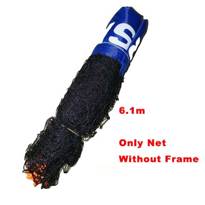 Portable 3-6 Meter Tennis Net Standard Tennis Net For Match Training Net Without Frame Tennis Racquet Sports Network Badminton: 6.1Meter