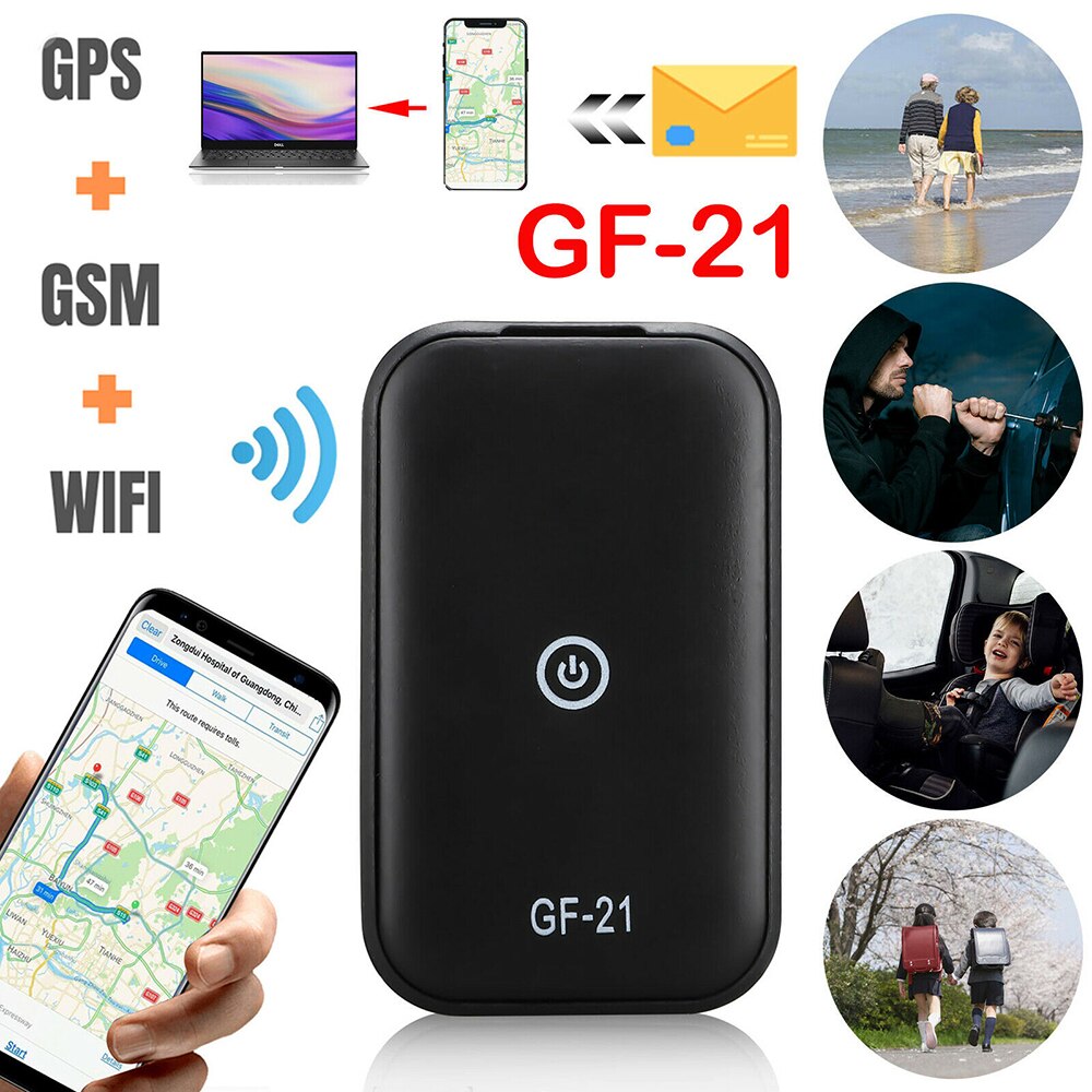Mini Gps Real Time Auto Tracker Microfoon Wifi Lbs Gps Locator Positionering Apparaat Anti-verloren Apparaat Spraakbesturing Opname