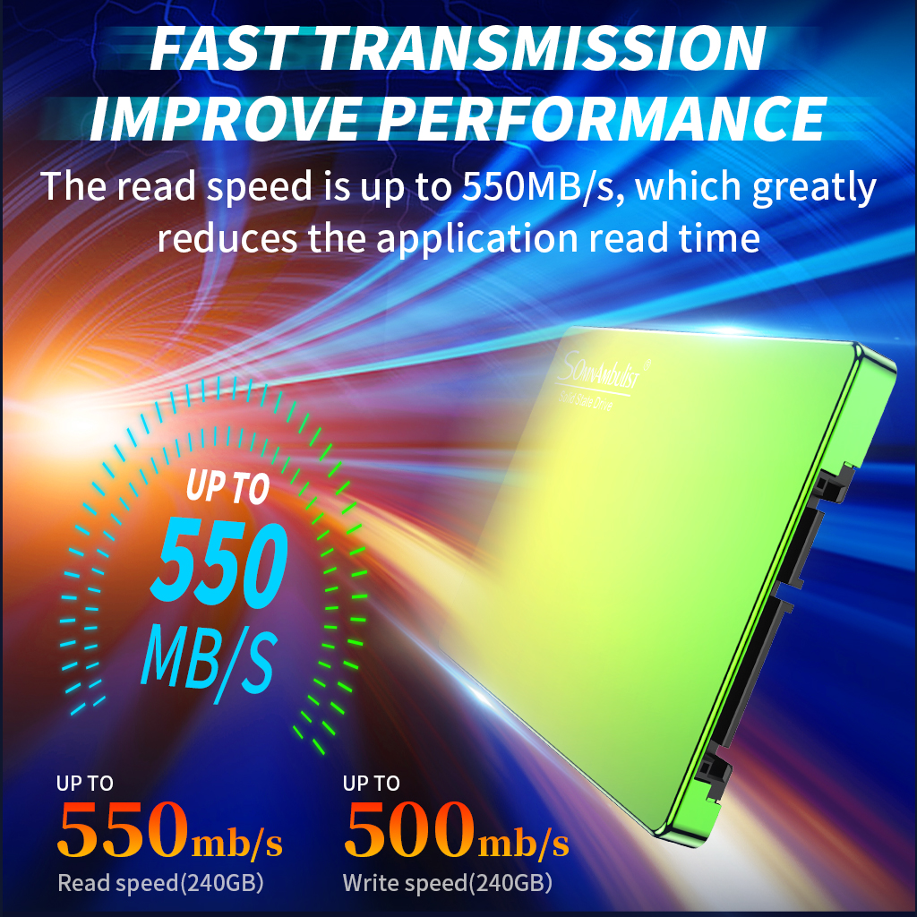 Gradiënt 60Gb 120Gb 240Gb 2.5 Sataii 480Gb 960Gb 2Tb SATA3 Ssd Interne Solid State drive Voor Desktop Laptop