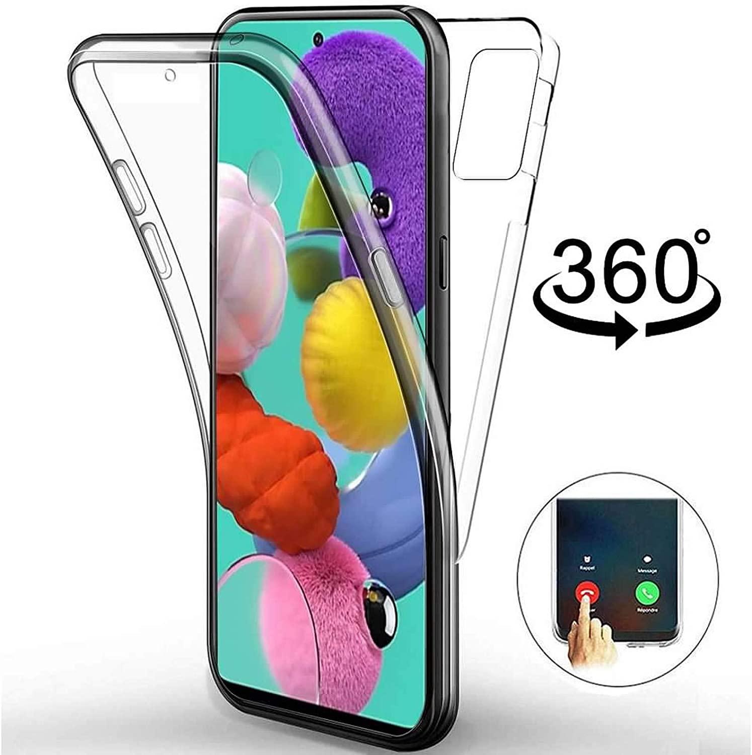 Funda de silicona doble para Samsung Galaxy A71 A51, protector transparente, cubierta completa para Samsung Galaxy A71 A51 A 71 A 51, 360