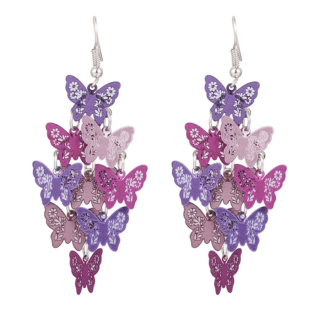 Vrouwen Unieke Temperament Vlinder Dangle Earring Oorhaak Party Sieraden Voor Lady Verjaardag Best Accessoires Decoratie: Default Title