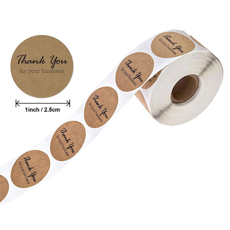 Multiple Styles and Various shapes Tape Thank You Packaging Label Material Supplies Sealing Stickers
