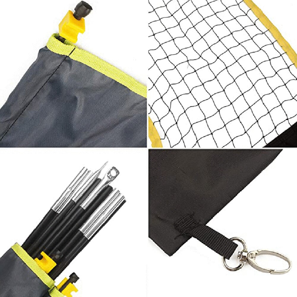 30*15 meter bärbart badmintonnät fällbart mobil badminton 9.8ft nät badminton träningsutrustning utomhus sportartiklar