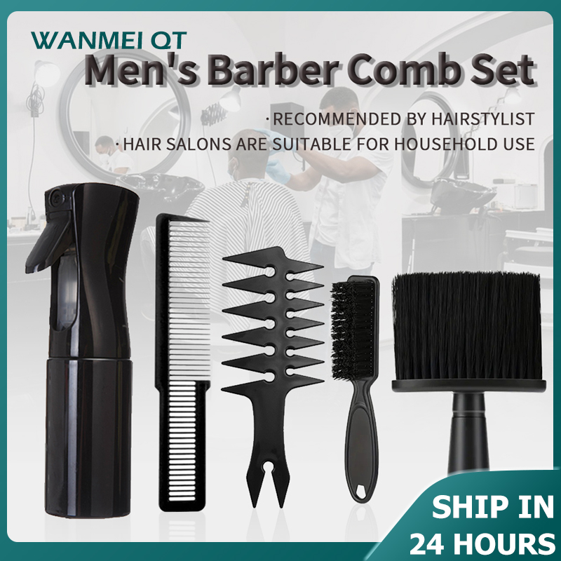 3/4/5 pçs/lote conjunto de pente de cabelo preto estilo cabeleireiro pente de cabelo dos homens barbeiro treinamento cauda pente salão de beleza estúdio pente de corte de cabelo
