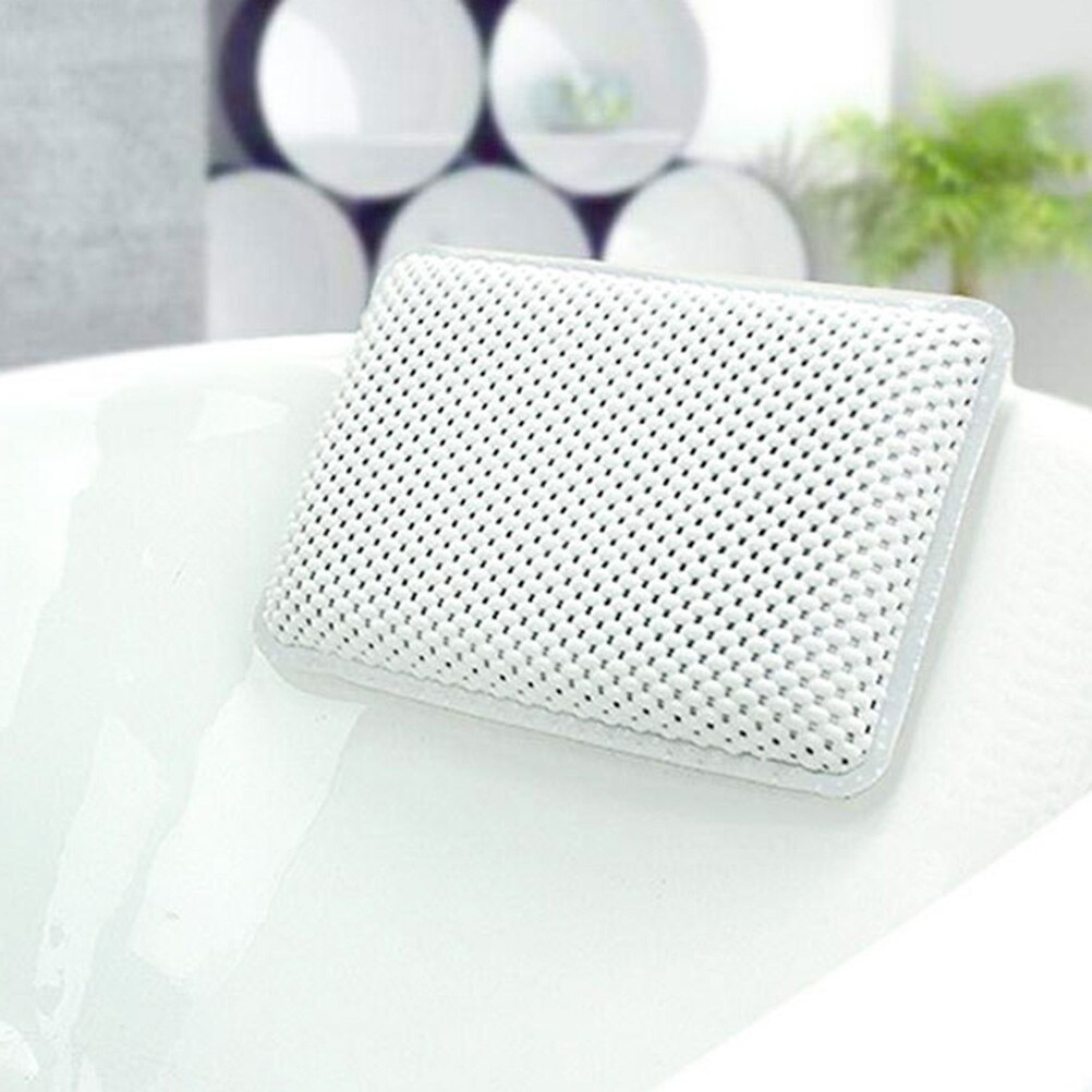 1pc Bath Pillow Bathtub Pillow Round Sponge Bath Cushion Spa Pillow Suction Bathtub Pillow for Bathroom