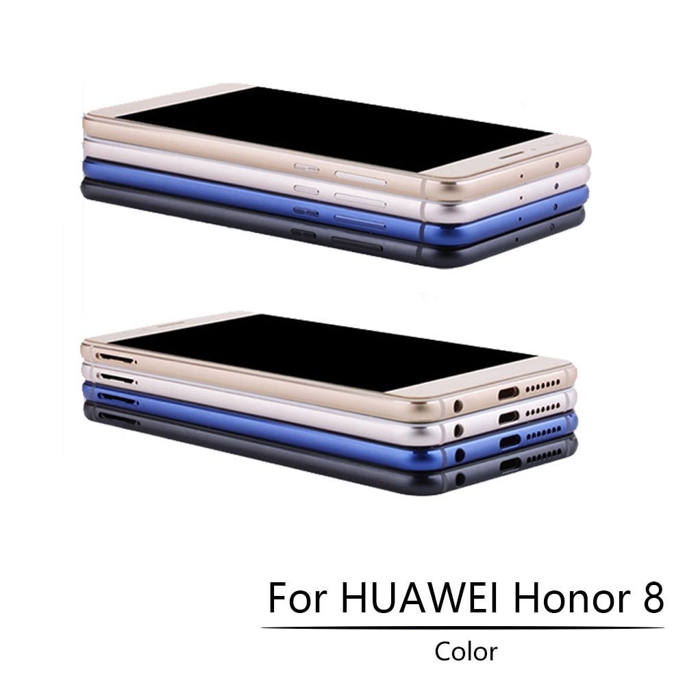 opprinnelig 5.2 " til huawei honor 8 lcd berøringsskjerm med ramme digitizer erstatning til huawei honor 8 vise frd  l19 l09 l14 lcd